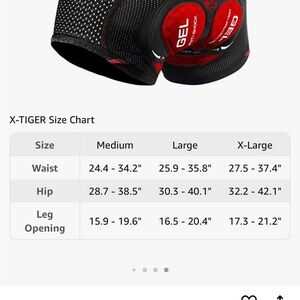 X-TIGER Men's Cycling Underwear Shorts